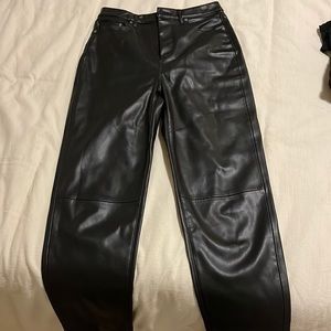 BLANK NYC Vegan Leather Straight Leg Pant in Need You Tonight